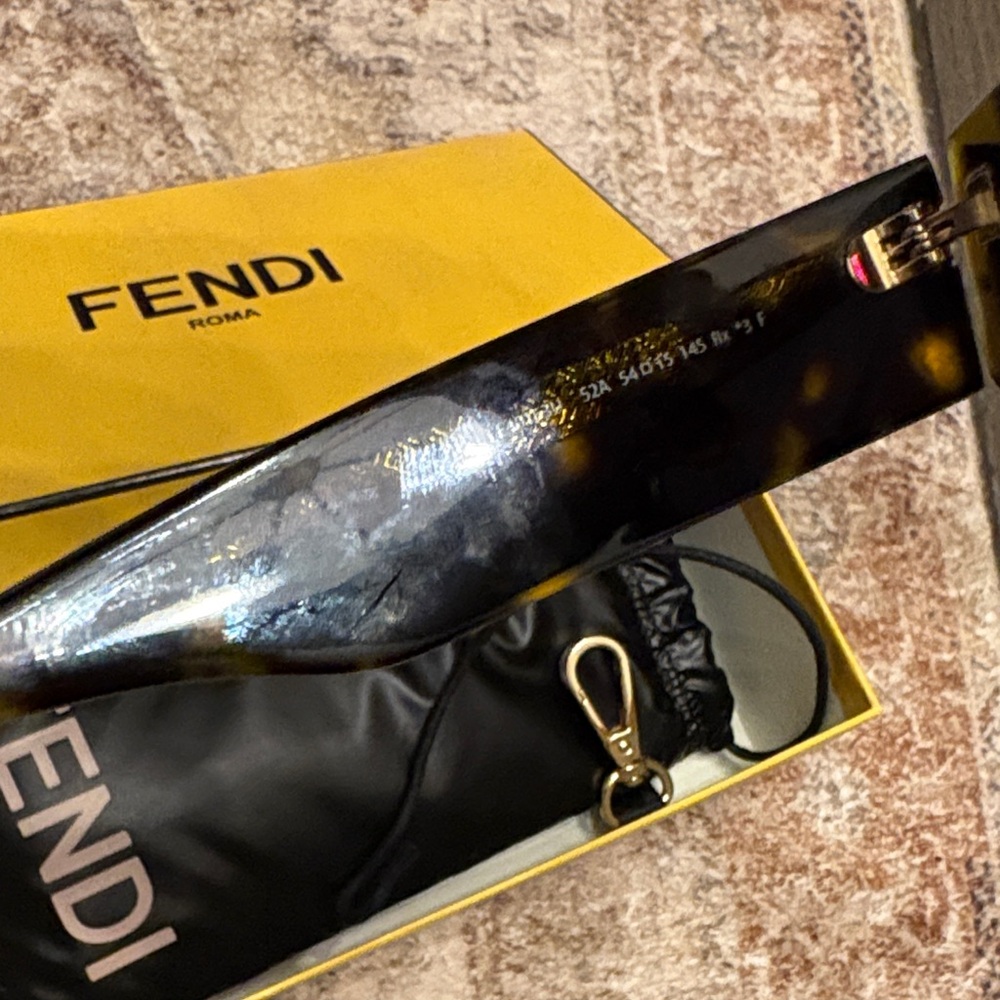 Fendi Tortoise Shell Sunglasses - Picture 4 of 4